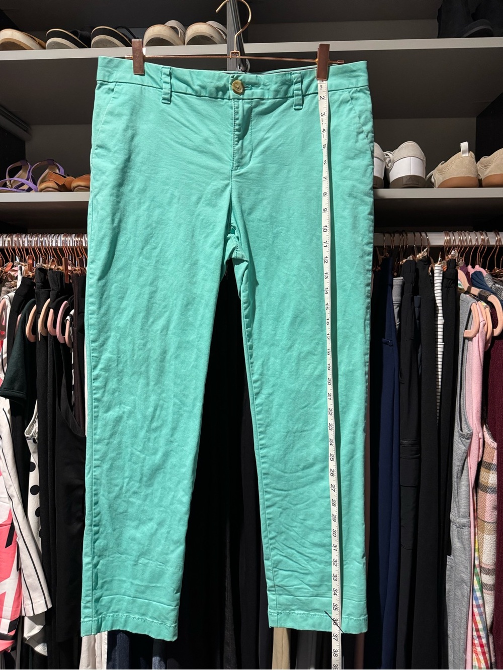 Womens Tommy Hilfiger Mint Green Chino Pants